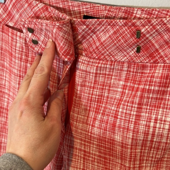 Talbots NEW Womens Linen Blend‎ Tapered Capri Pants Mid-Rise Ankle Cropped 10P - Picture 5 of 16